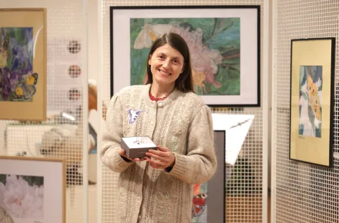 Osijek, 26. 02. 2026., Muzej Slavonije, radionica, 60+, Svjetlo i sjena u letu leptira, lutkarstvo, lutke, lutke sa mehanizmom, tema - leptir, Senka Petra RončevićSNIMIO BRUNO JOBST