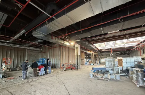 Klisa, 24. 02. 2026., Zračna luka Osijek, ZLO, obilazak, radovi, terminal, unutranji, vanjski, građevinski radoviSNIMIO BRUNO JOBST