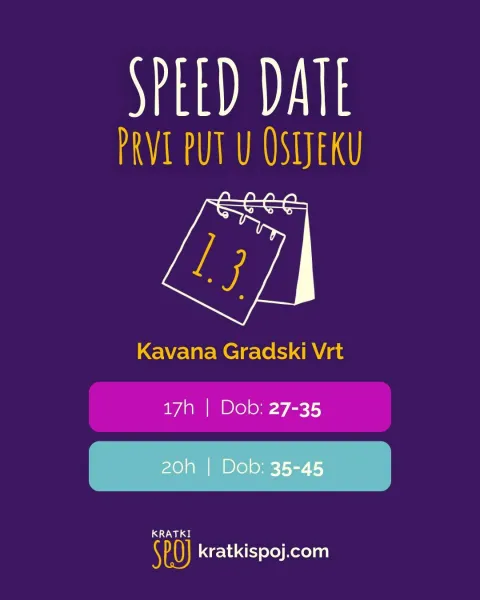 Speed date prvi put u Osijeku