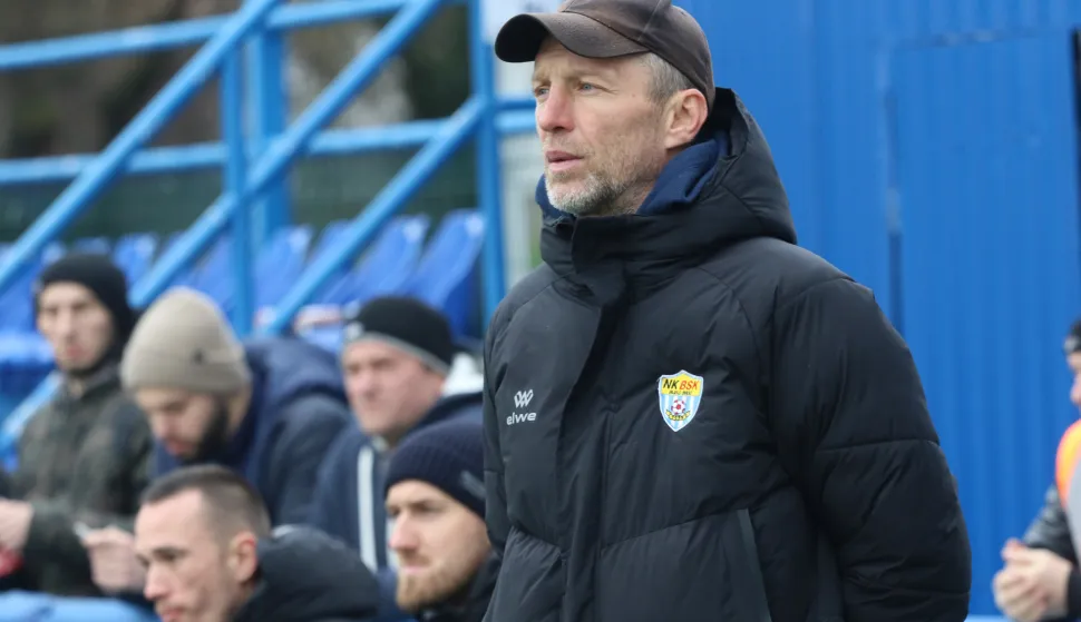 Bijelo Brdo, 21. 02. 2026, Stadion u Bijelom Brdu, nogomet, BSK - Dugopolje, SuperSport Prva NL 25/26. Trener BSK Igor Budi&scaron;a.snimio GOJKO MITIĆ