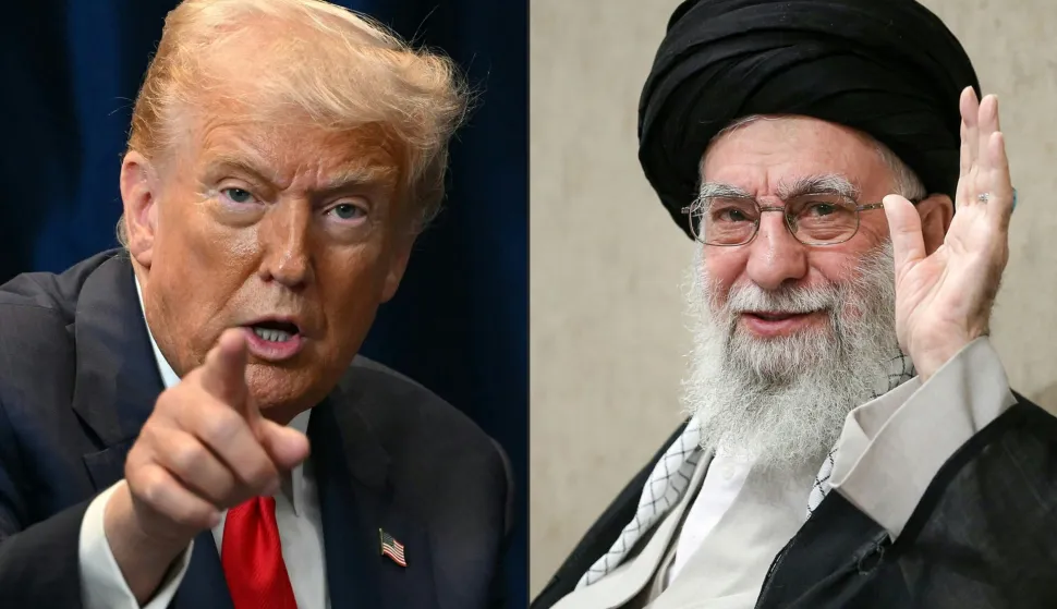 TOPSHOT - (COMBO) This combination of pictures created on February 20, 2026 shows US President Donald Trump (L) gesturing during a bilateral meeting on the sidelines of the 47th Association of Southeast Asian Nations (ASEAN) Summit in Kuala Lumpur on October 26, 2025; and a handout picture provided by the office of Iran?s Supreme Leader Ayatollah Ali Khamenei shows him waving during a ceremony in Tehran on August 24, 2025. US President Donald Trump said on February 19 that Iran must make a "meaningful deal" in negotiations with Washington in the next 10 days or else "bad things happen", as he deployed warships, fighter jets and other military hardware to the region. (Photo by ANDREW CABALLERO-REYNOLDS/various sources/AFP)/XGTY/=== RESTRICTED TO EDITORIAL USE - MANDATORY CREDIT "AFP PHOTO/HO/KHAMENEI.IR" - NO MARKETING NO ADVERTISING CAMPAIGNS - DISTRIBUTED AS A SERVICE TO CLIENTS ===