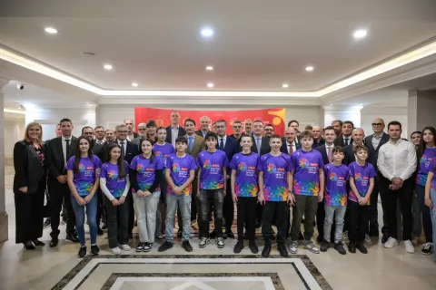 Svečano potpisivanje ugovora Sportskih igara mladih u Sjevernoj MakedonijiUSTUPLJENA FOTOGRAFIJA