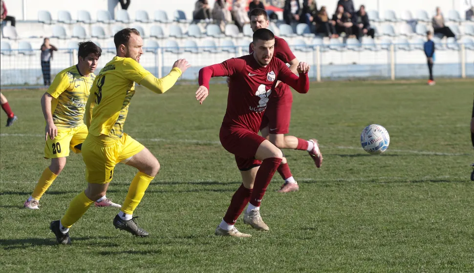 Vi&scaron;njevac, 01. 03. 2026., Igrali&scaron;te u Vi&scaron;njevcu, Vi&scaron;njevac - Fru&scaron;kogorac (Ilok), MŽNL Osječko-baranjska, nogometSNIMIO BRUNO JOBST