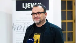 Osijek, 13. 12. 2025., Promocija knjige Zadnja po&scaron;ta Osijek, Nenad Rizvanović - Galerija KazamatZadnja po&scaron;ta Osijek; Nenad Rizvanović; knjiga; promocija