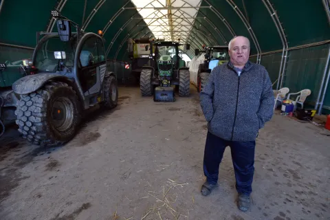 Vojvodinec, 25.02.2026 (nedeljni broj) - OPG Mikulinjak, na slici tata Mikulinjak, tekst S.Pavic.foto Davor Kovacevicnedeljni