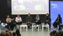 Osijek, 04. 03. 2026, Ekonomski fakultet Osijek, Panel: &Scaron;to nakon EFOS-a, predstavljanje studentskih udruga. Panelisti.snimio GOJKO MITIĆ