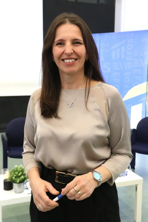 Osijek, 04. 03. 2026, Ekonomski fakultet Osijek, Panel: &Scaron;to nakon EFOS-a, predstavljanje studentskih udruga. Ivana Bestvina Bukvićsnimio GOJKO MITIĆ