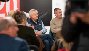 Osijek, 4. 3. 2026., Predstavljanje monografije Marina i Domagoja Topićamonografija; Marin Topić; Domagoj Topić; fotografija; MLU