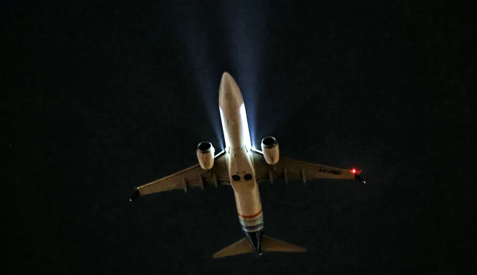A FlyDubai Boeing 737 Max passenger aircraft takes off from Dubai International Airport in Dubai on March 2, 2026. Iran's strikes on Gulf neighbours since February 28, following the US-Israeli attack, forced the UAE to shut its airspace, blindsiding travellers who thought they were headed to one of the region's safest holiday destinations. (Photo by Fadel SENNA/AFP)