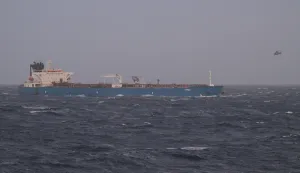 This handout photograph released by the French Defense Staff on January 22, 2026, shows a view of an oil tanker and helicopters and the Mediterranean Sea. The French Navy boarded ?an oil tanker from Russia? in the Mediterranean Sea, suspected of belonging to the ?ghost fleet? financing ?the war of aggression against Ukraine,? French President announced on January 22, 2026. (Photo by Handout/Etat Major des Arm?es/AFP)/RESTRICTED TO EDITORIAL USE - MANDATORY CREDIT "AFP PHOTO/FRENCH DEFENSE STAFF" - HANDOUT - NO MARKETING NO ADVERTISING CAMPAIGNS - DISTRIBUTED AS A SERVICE TO CLIENTS