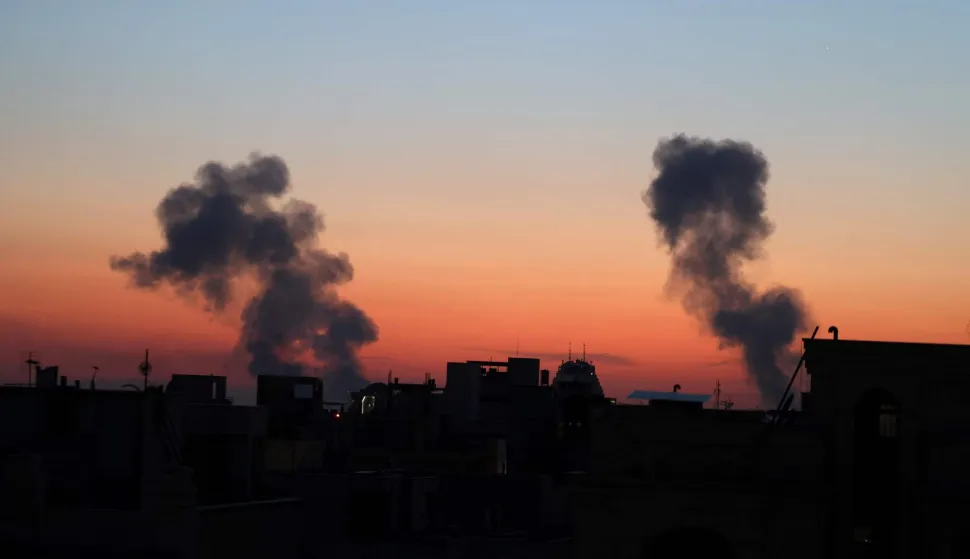 Black plumes of smoke ascends from the site of an airstrikes in a central area of the Iranian capital Tehran on March 6, 2026. Fresh strikes rocked Iran and Lebanon on March 6 as Israel and the United States stepped up their attacks in the sprawling Middle East war, with powerful explosions shattering the skies of Tehran. The war, now in its seventh day, has dragged in global powers, upended the world's energy and transport sectors, and brought chaos to even usually peaceful areas of the volatile region. (Photo by ATTA KENARE/AFP)