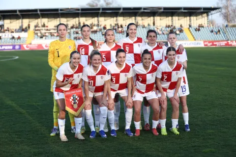 Hrvatska ženska nogometna reprezentacija 7.3.2026. - Stadion Branko Cavlovic-Cavlek, Karlovac, Hrvatska - Kvalifikacije za Svjetsko prvenstvo u nogometu za zene, Hrvatska - Kosovo. Photo: Josip Mikacic/PIXSELL 