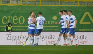 06.03.2026., Pula - U 25.kolu SuperSport Prve HNL, NK Osijek slavio protiv domacina NK Istre 1961 s 0:1. Nail Omerovic, Roko Jurisic i Vladan Bubanja Photo: Sasa Miljevic/PIXSELL