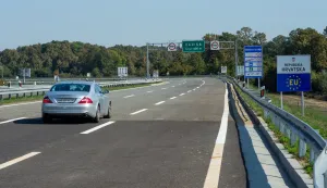SVILAJ- 05.10.2021., otvoren granični prijelaz i most Svilaj koji povezuje Hrvatsku i BIH, autocesta na Koridoru Vc, rijeka Sava, HAC.Foto: Andrea Ilakovac