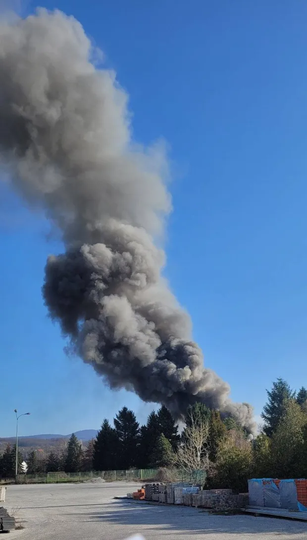 Požar vlaka u Velikoj