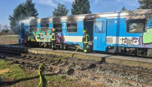 Požar vlaka u Velikoj