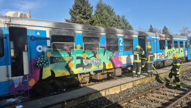 Požar vlaka u Velikoj