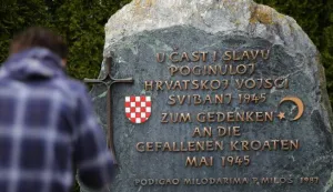 13.05.2017., Bleiburg, Austrija - Sredisnja komemoracija zrtvama bleiburske tragedije i zrtvama hrvatskog kriznog puta povodom 72. obljetnice bleiburske tragedije na Bleiburskom polju. Organizator Komemoracije pod pokroviteljstvom Hrvatskog sabora je Pocasni bleiburski vod, a liturgije, u ime HBK-a i BK-a BiH, Ravnateljstvo dusobriznistva za Hrvate u inozemstvu na celu s dr. Tomislavom Markicem. Nakon spomen-mise koju predvodi mons. dr. Djuro Hranic, djakovacko-osjecki nadbiskup, predvidjena je molitva za zrtve islamske vjere, zatim prigodni govori te polaganje vijenaca. Photo: Jurica Galoic/PIXSELL