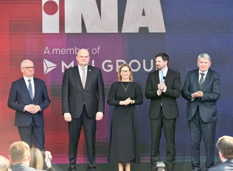 Kostrena, 10.3.2026.- Zavr?etak Projekta nadogradnje Inine Rafinerije nafte Rijeka, vrijednog gotovo 700 milijuna eura, obilje?en je sve?anim pu?tanjem u rad novog postrojenja za obradu te?kih ostataka. foto HINA/ Miljenko KLEPAC/ ua