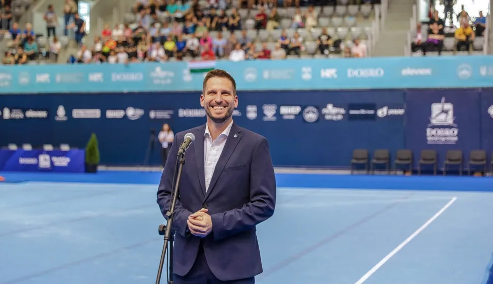 Ivan Radić gradonačelnik Osijeka pozdravlja sve gledatelje i sudionike Dobro World cupa