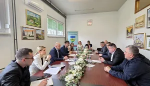 Radni sastanak župana Ivana Bosančića i načelnika općine Jarmina Maria Matića.