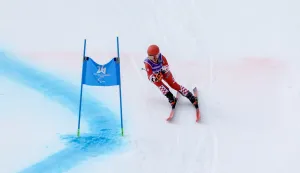 Cortina d'Ampezzo, 12.03.2026 - Hrvatska paraolimpika Lucija Smeti&scaron;ko tijekom druge vožnje slaloma, stojeći, na Paraolimpijskim igrama Milano-Cortina 2026.foto HINA/ Damir SENČAR/ ds