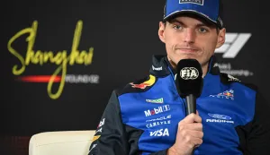 Red Bull Racing's Dutch driver Max Verstappen attends a press conference ahead of the Formula One Chinese Grand Prix at the Shanghai International Circuit in Shanghai on March 12, 2026. (Photo by Jade GAO/AFP)