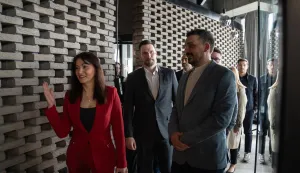 Osijek, 12. 3. 2026., Otvorenje Infobip, EurodomSilvio Kutić; Ivan Radić; Nata&scaron;a Trami&scaron;ak; Infobip; otvorenje; IT; IT industrija; tehnologija; tvrtka; ured