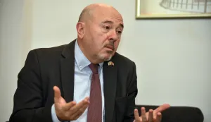 Zagreb, 10.03.2026 (pogled) - izraelski veleposlanik u RH Gary Koren, uz razgovor Z.Crnceca.foto Davor Kovacevicpogled