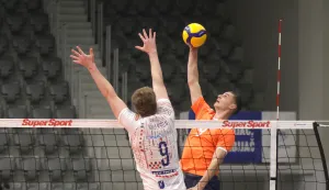 Osijek, 30. 11. 2025., Mala dvorana Gradski vrt, odbojka, Mursa Osijek - Ribola Ka&scaron;tela, SuperSport, Superliga, odbojka&scaron;iSNIMIO BRUNO JOBST