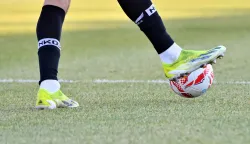 08.02.2026. stadion Anđelko Herjavec, Varaždin21. kolo SuperSport HNL 25/26 između NK Varazdin i NK OsijekNa fotografiji loptaPhoto: Marko Jurinec /HINA