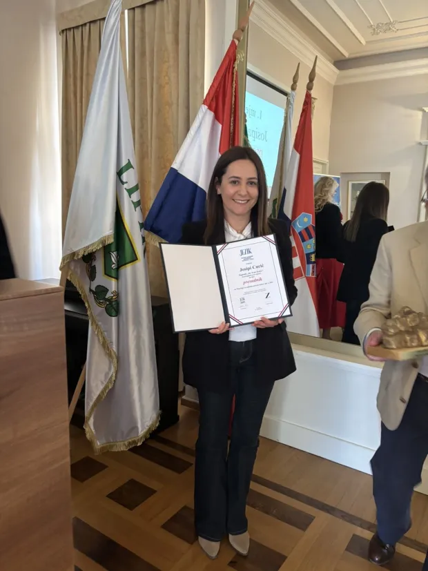 Josipa Curić na dodjeli nagradu za najbolju novu hrvatsku riječ, 14.3.2026.