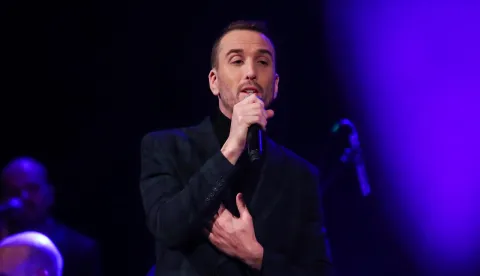 28.12.2023., Zagreb - U Maloj dvorani Vatroslava Lisinskog odrzana je godisnja revija "Zlatna ptica" koja okuplja talentirane glazbenike Croatia Recordsa. Mateo Pilat Photo: Slavko Midzor/PIXSELL