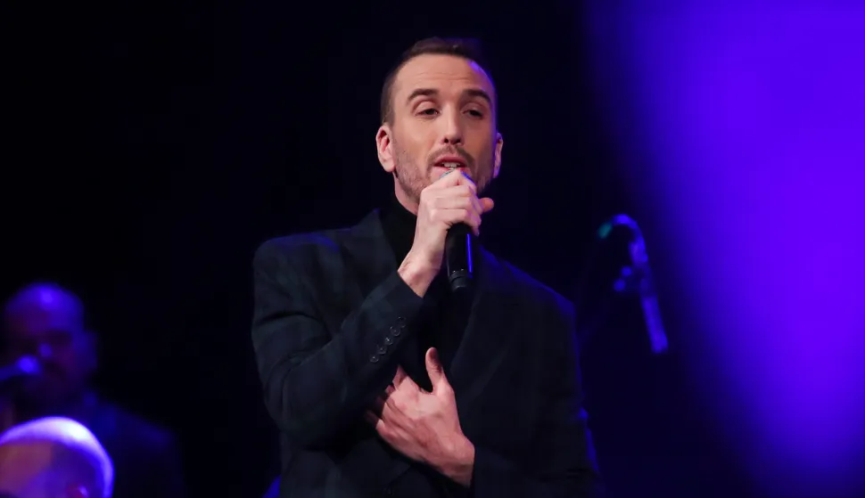 28.12.2023., Zagreb - U Maloj dvorani Vatroslava Lisinskog odrzana je godisnja revija "Zlatna ptica" koja okuplja talentirane glazbenike Croatia Recordsa. Mateo Pilat Photo: Slavko Midzor/PIXSELL