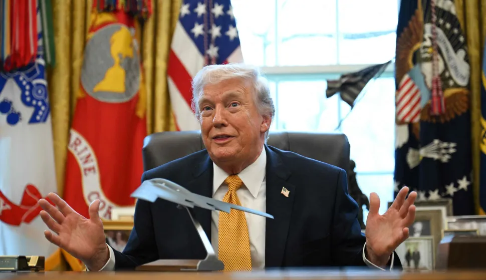 US President Donald Trump speaks after signing an executive order on fraud in the Oval Office at the White House in Washington, DC, on March 16, 2026. (Photo by ANNABELLE GORDON/AFP)