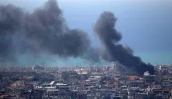 Smoke rises from the site of an Israeli air strike that targeted an area in the southern suburbs of the Lebanese capital Beirut on March 17, 2026. Israel launched a wave of strikes on Tehran and Beirut while attacks in Baghdad drew neighbouring Iraq deeper into the Middle East war that has sparked economic turmoil across the globe. The war, now in its third week, has killed hundreds and quickly spread to include Iranian strikes on Gulf nations as well Israeli bombardment of Lebanon. (Photo by ibrahim amro/AFP)