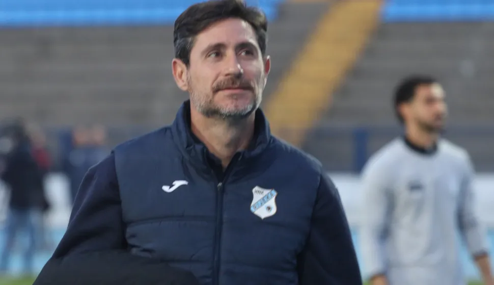 Osijek, 08. 03. 2026, Stadion Gradski vrt, nogomet, Vukovar - Rijeka, SuperSport HNL 25/26. Trener Rijeke Sanchez Del Amo Victor.snimio GOJKO MITIĆ