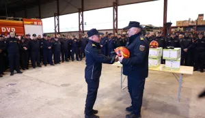 NA&Scaron;ICEU sklopu EU projekta "Jačanje kapaciteta za protupožarnu za&scaron;titu na brdsko-planinskim i potpomognutim područjima", u prostoru DVD-a Na&scaron;ice održana je podjela osobne za&scaron;titne opreme za vatrogasce s područja VZ-a Osječko-baranjske županije,17. 3. 2026.