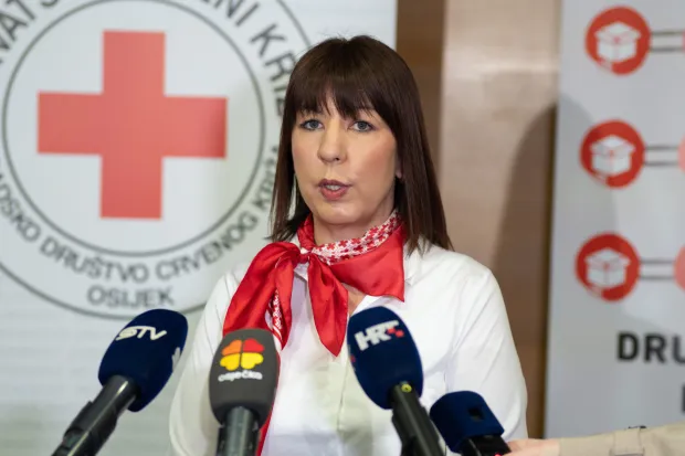 Osijek, 19. 3. 2026., Uvodna konferencija povodom projekta Dru&scaron;tvo jednakih mogućnostiMartina Hećimović; dru&scaron;tvo jednakih mogućnosti; projekt; Crveni križ; CK; konferencija