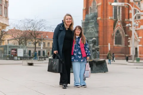 osijek, 18. 3. 2026., Intervjui povodom Svjetskog dana osoba s Down sindromomSanja Herche; Dunja Herche; Down sindrom; osobe s Down sindromom; genetski poremećaji; prvi dan proljeća