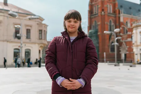 osijek, 18. 3. 2026., Intervjui povodom Svjetskog dana osoba s Down sindromomLea Novak; Down sindrom; osobe s Down sindromom; genetski poremećaji; prvi dan proljeća