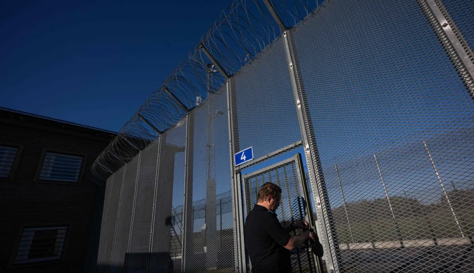 Prison director Gabriel Wessman is pictured during a visit to the Anstalten Rosersberg prison facility on March 4, 2026 in Rosersberg, north of Stockholm, Sweden. The closed prison, operated by the Swedish Prison and Probation Service, is a security class 2 facility and includes prison and detention units. Rosersberg is among several facilities in Sweden preparing special units for young offenders. (Photo by Jonathan NACKSTRAND/AFP)