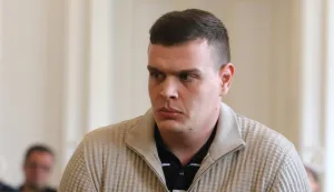 Osijek, 20. 03. 2026, Županijski sud u Osijeku. Početak novog suđenja Marku Smažilu za ubojstvo studentice Mihaele Berak. Marko Smažil.snimio GOJKO MITIĆ