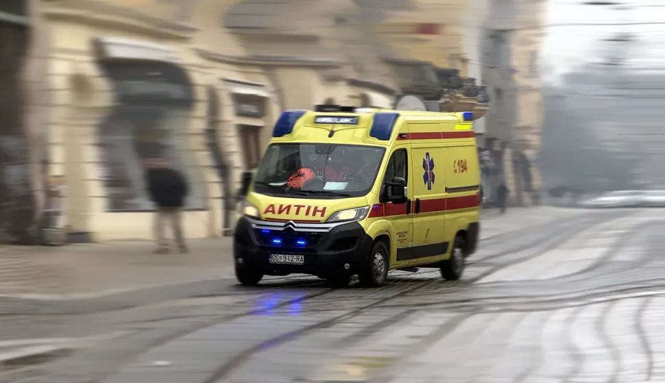 Osijek, 23. 01. 2026., Kapucinska ulica, Hitna pomoć; vozilo, ilustracijaSNIMIO BRUNO JOBST