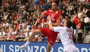 Osijek, 21. 03. 2026, SD Gradski vrt, rukomet, prijateljska rukometna utakmica Hrvatska - &Scaron;vicarska.snimio GOJKO MITIĆ