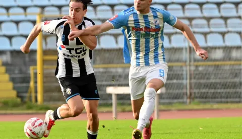 Rijeka 14.11.2025.Opatija (8 crni)- Cibalia (9 plavi)Foto Marko Gracin 