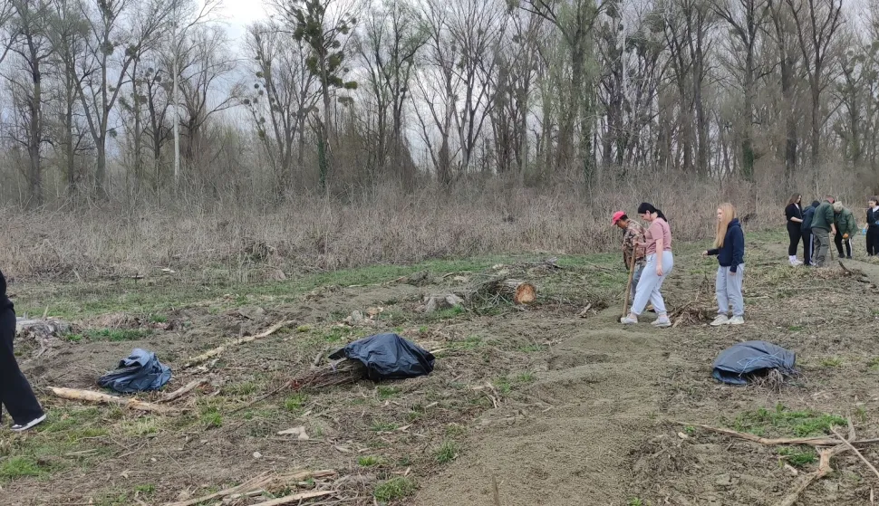 Učenici Doma Ugostiteljsko-turističke &scaron;kole Osijek sadili stabla: Kad bi drveće pričalo, hvalilo bi &ldquo;ugodomce&rdquo;