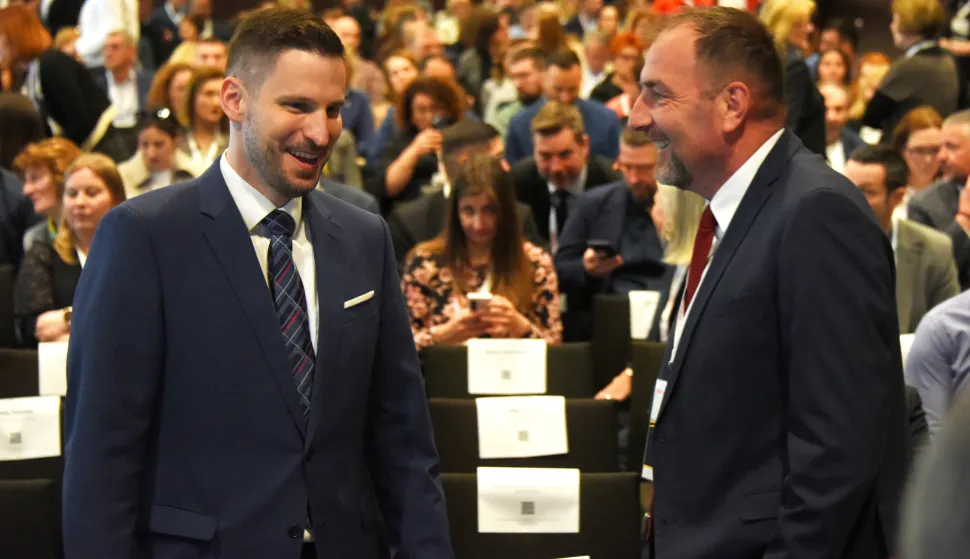 24.03.2026., Porec - Svecano otvorenje Cetvrte strucne konferencije Informacijskog sustava prostornoga uredjenja (ISPU). Dodijeljeno je 7 priznanja najistaknutijim korisnicima Informacijskog sustava prostornog uredjenja (ISPU) za izvanredne rezultate za 2025. godinu u primjeni digitalnih alata i sustava za prostorno planiranje, izdavanje akata i upravljanje podacima o nekretninama, kao i u izradi i implementaciji prostornih planova nove generacije. Photo: Sasa Miljevic/PIXSELL