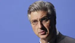 Zagreb, 24.03.2026 - Obilježavanje 36. obljetnice osnivanja organizacija gradskih četvrti HDZ-a Črnomerec, Podsljeme, Donji grad i Gornji grad-Medve&scaron;čak. Na fotografiji Andrej Plenković.foto HINA/ Admir BULJUBA&Scaron;IĆ/ abu