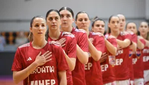 &Scaron;ibenik 11.03.2026. Utakmica drugog kruga kvalifikacija ko&scaron;arka&scaron;ica za EP 2027. Hrvatska - Grčka. foto HINA/ Mario STRMOTIĆ/ms 